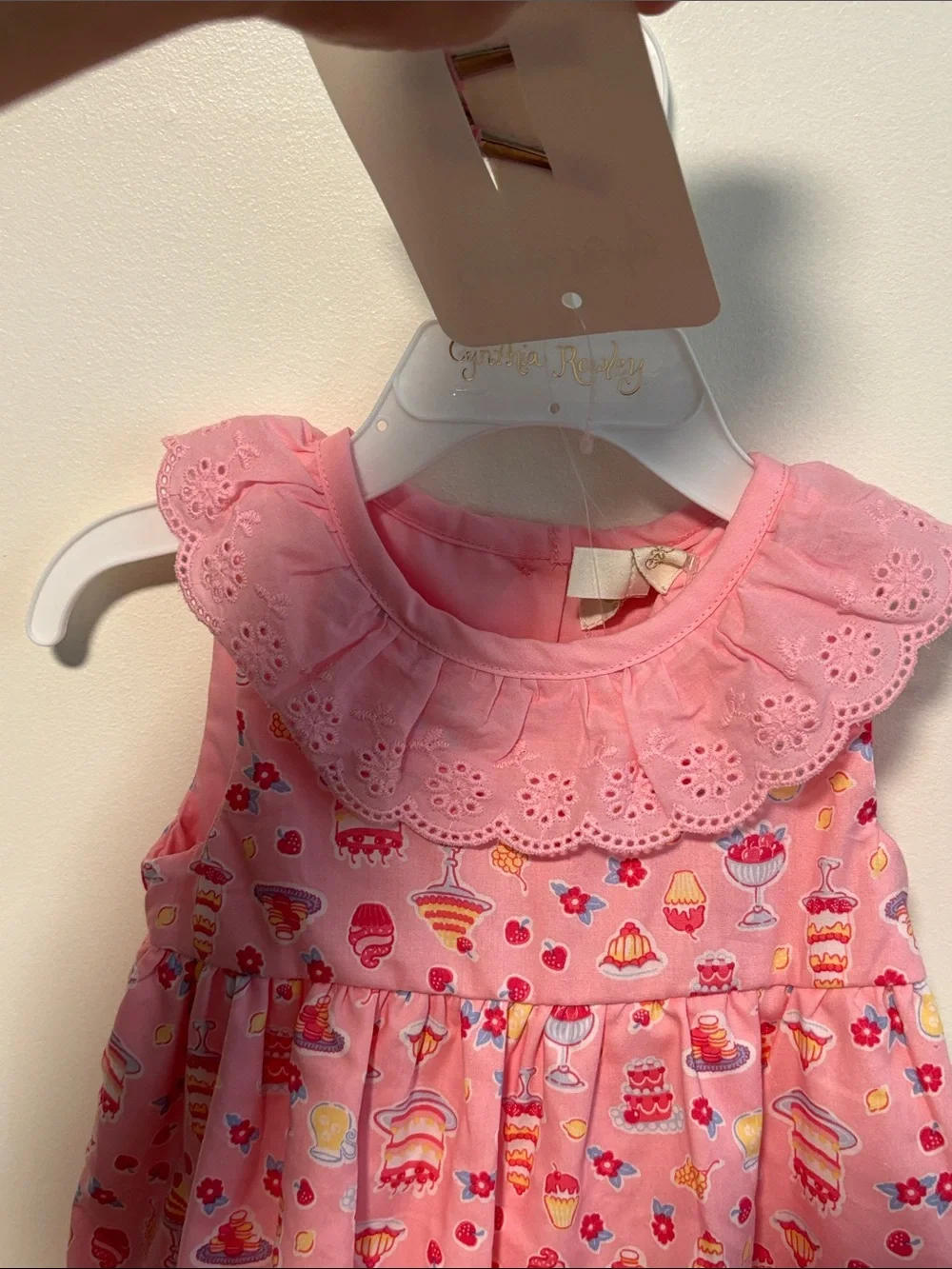 Cynthia Rowley Pink Dessert Print Dress with Matching Bloomers